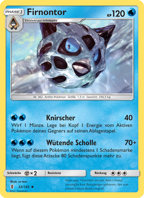 Firnontor 32 — Stunde der Wächter (German Pokémon TCG card)