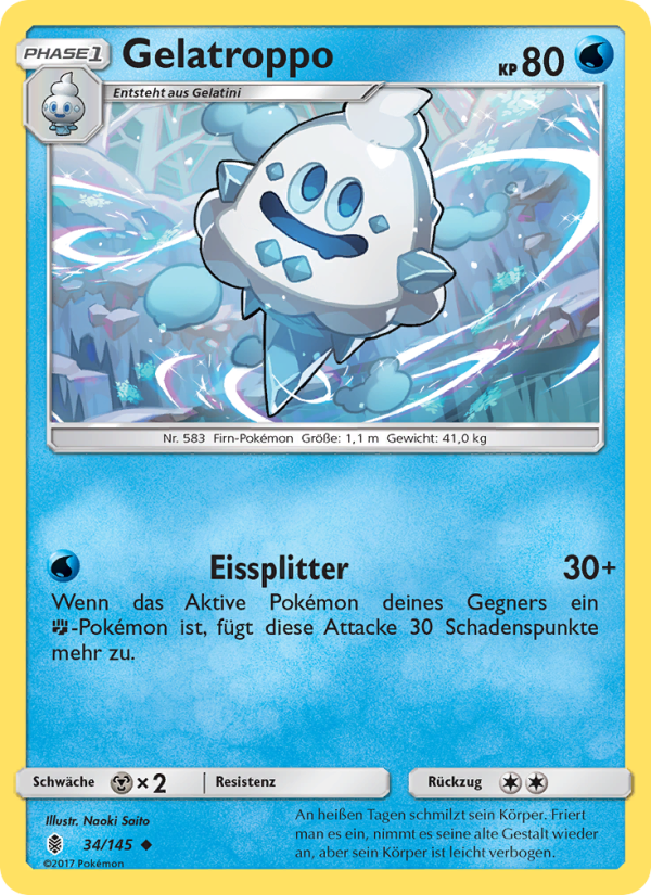 Gelatroppo 34 — Stunde der Wächter (German Pokémon TCG card)