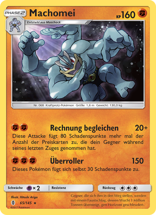 Machomei 65 — Stunde der Wächter (German Pokémon TCG card)