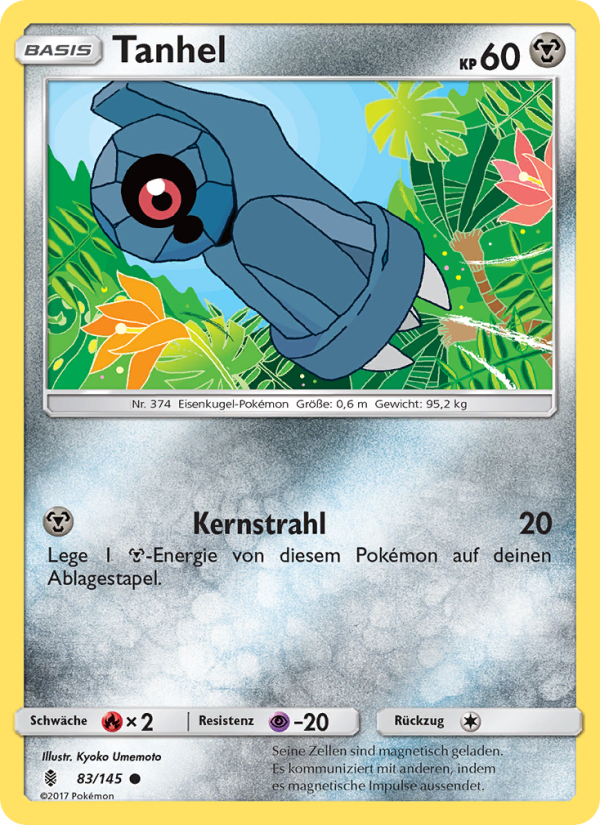 Tanhel 83 — Stunde der Wächter (German Pokémon TCG card)