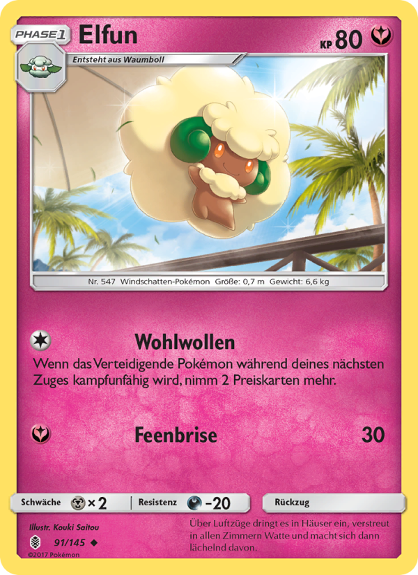 Elfun 91 — Stunde der Wächter (German Pokémon TCG card)