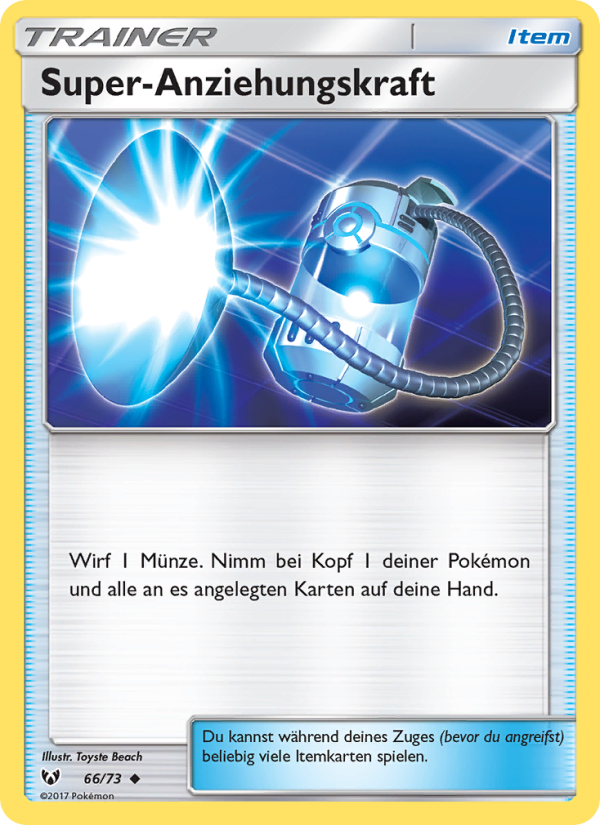 Super-Anziehungskraft 66 — Schimmernde Legenden (German Pokémon TCG card)