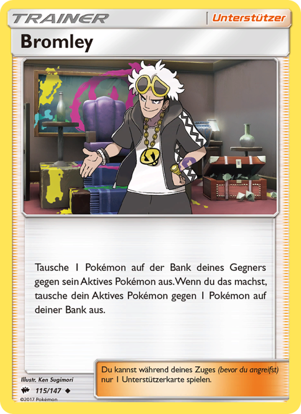Bromley 115 — Nacht in Flammen (German Pokémon TCG card)