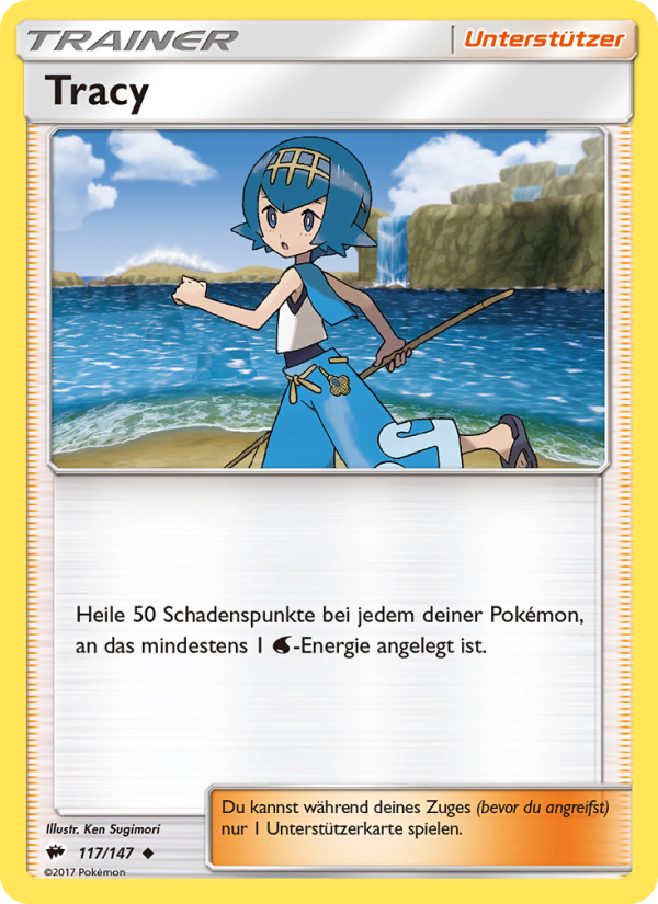 Tracy 117 — Nacht in Flammen (German Pokémon TCG card)