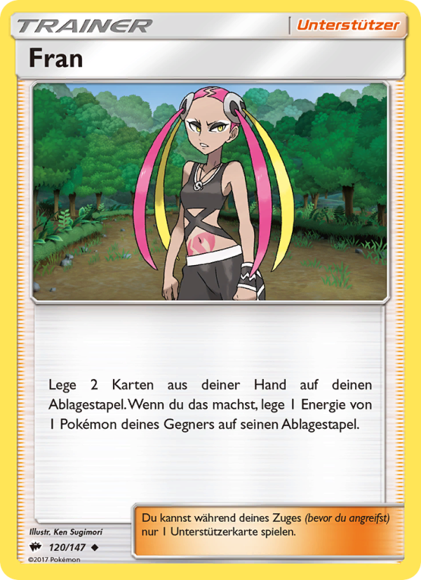 Fran 120 — Nacht in Flammen (German Pokémon TCG card)