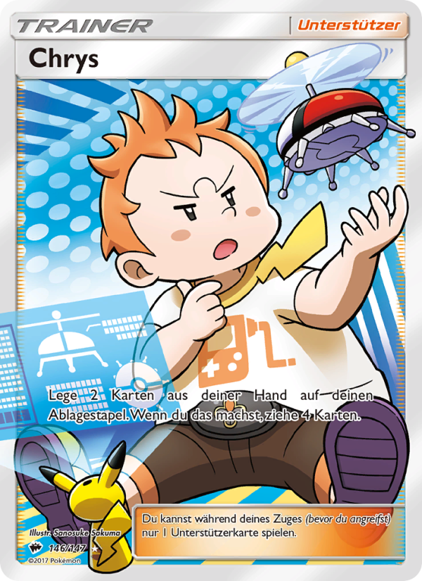 Chrys 146 — Nacht in Flammen (German Pokémon TCG card)
