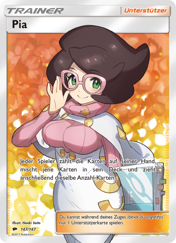 Pia 147 — Nacht in Flammen (German Pokémon TCG card)
