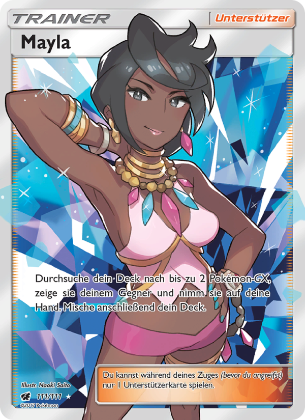 Mayla 111 — Aufziehen der Sturmröte (German Pokémon TCG card)