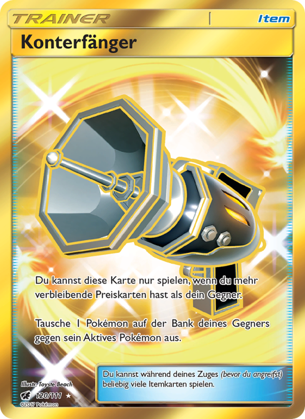 Konterfänger 120 — Aufziehen der Sturmröte (German Pokémon TCG card)