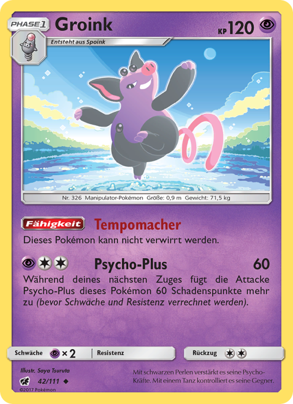 Groink 42 — Crimson Invasion (German Pokémon TCG card)