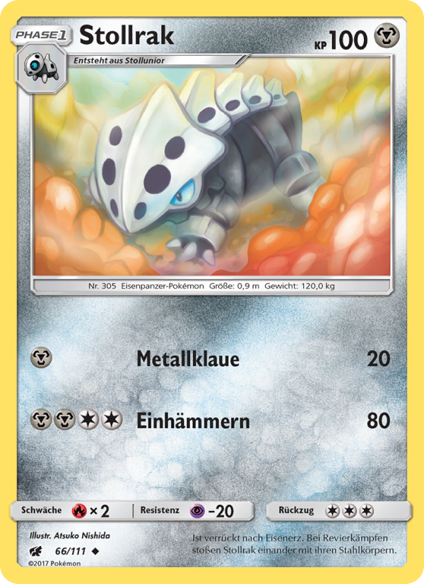 Stollrak 66 — Crimson Invasion (German Pokémon TCG card)