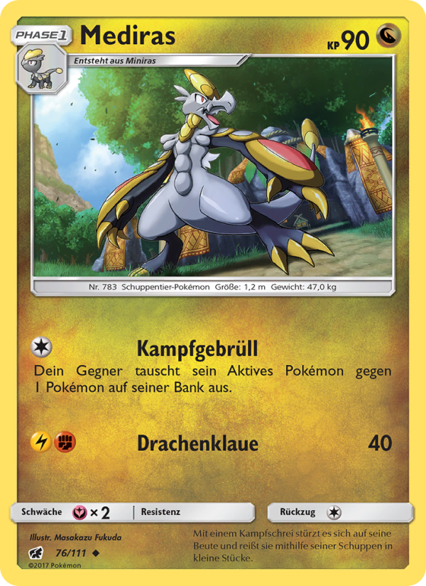 Mediras 76 — Crimson Invasion (German Pokémon TCG card)