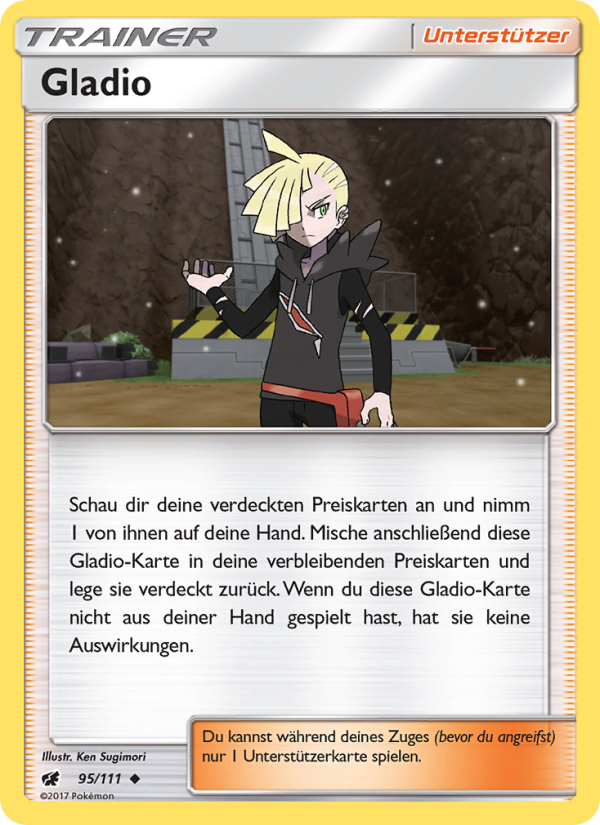 Gladio 95 — Aufziehen der Sturmröte (German Pokémon TCG card)