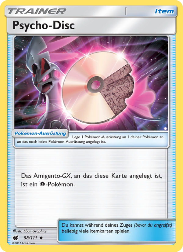 Psycho-Disc 98 — Aufziehen der Sturmröte (German Pokémon TCG card)