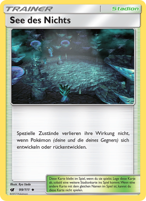 See des Nichts 99 — Aufziehen der Sturmröte (German Pokémon TCG card)