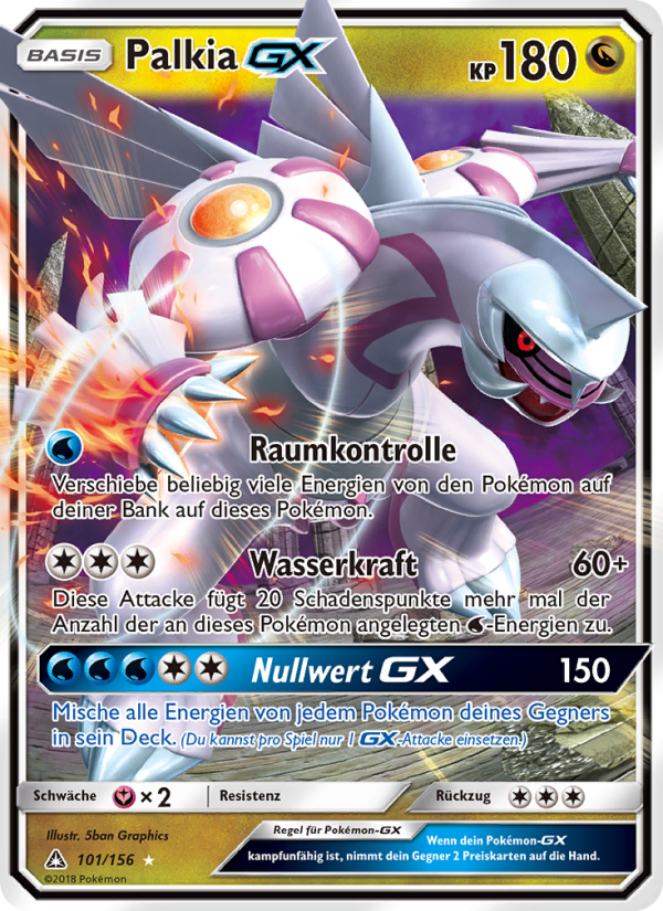 Palkia GX 101 — Ultra-Prisma (German Pokémon TCG card)