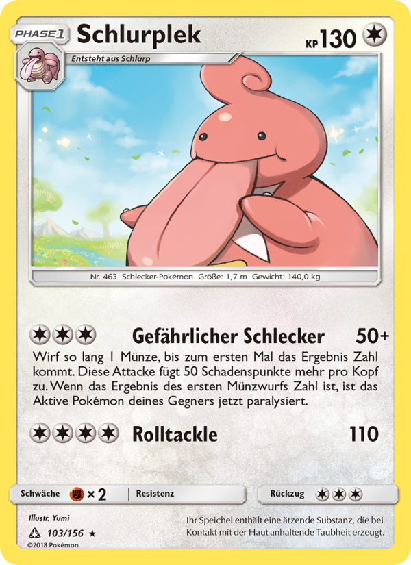 Schlurplek 103 — Ultra-Prisma (German Pokémon TCG card)
