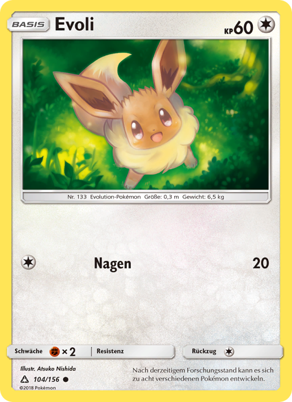 Evoli 104 — Ultra-Prisma (German Pokémon TCG card)