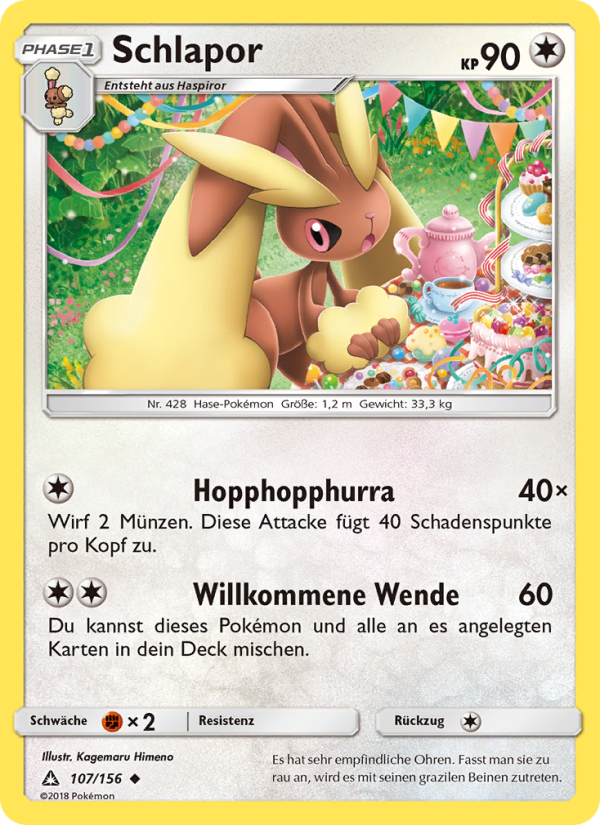 Schlapor 107 — Ultra-Prisma (German Pokémon TCG card)