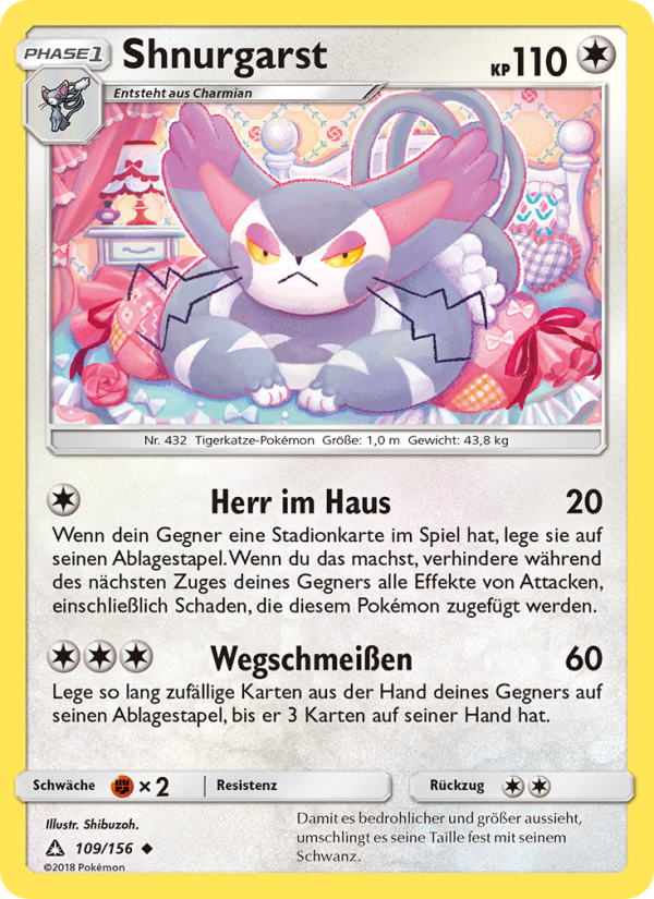 Shnurgarst 109 — Ultra-Prisma (German Pokémon TCG card)