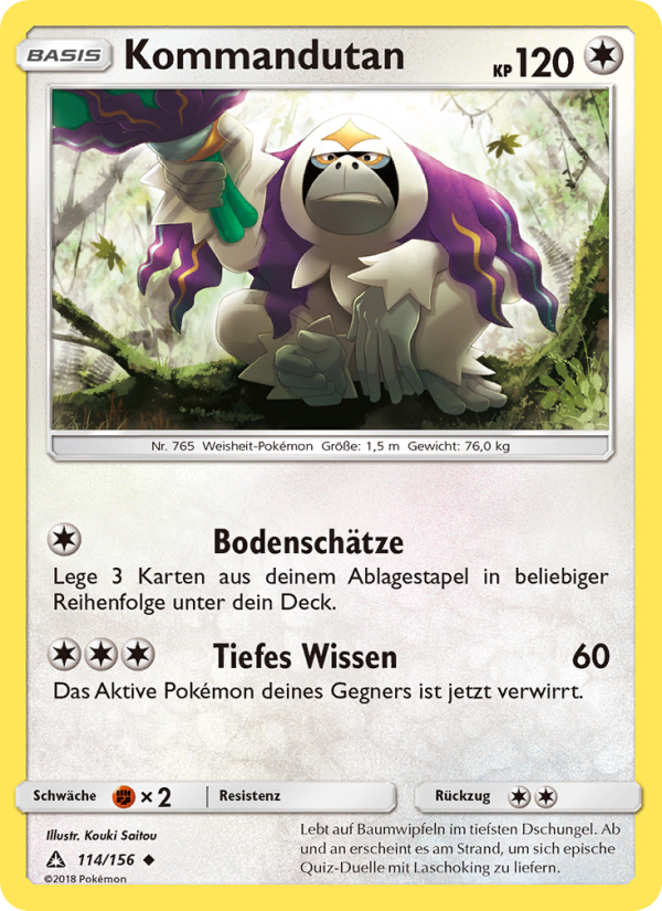 Kommandutan 114 — Ultra-Prisma (German Pokémon TCG card)