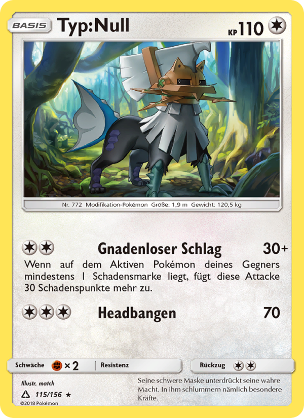 Typ:Null 115 — Ultra-Prisma (German Pokémon TCG card)