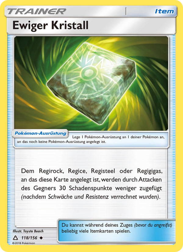 Ewiger Kristall 118 — Ultra-Prisma (German Pokémon TCG card)