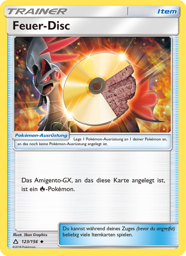 Feuer-Disc 123 — Ultra-Prisma (German Pokémon TCG card)