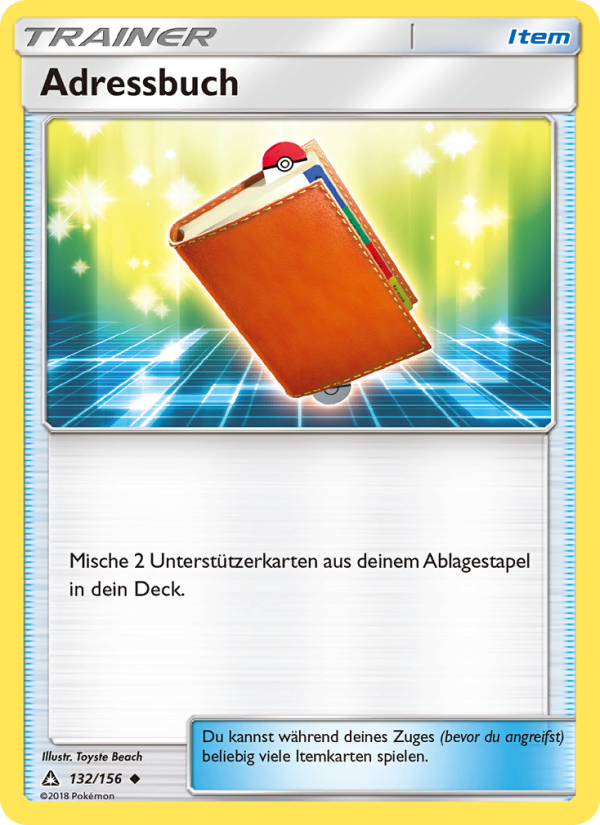 Adressbuch 132 — Ultra-Prisma (German Pokémon TCG card)