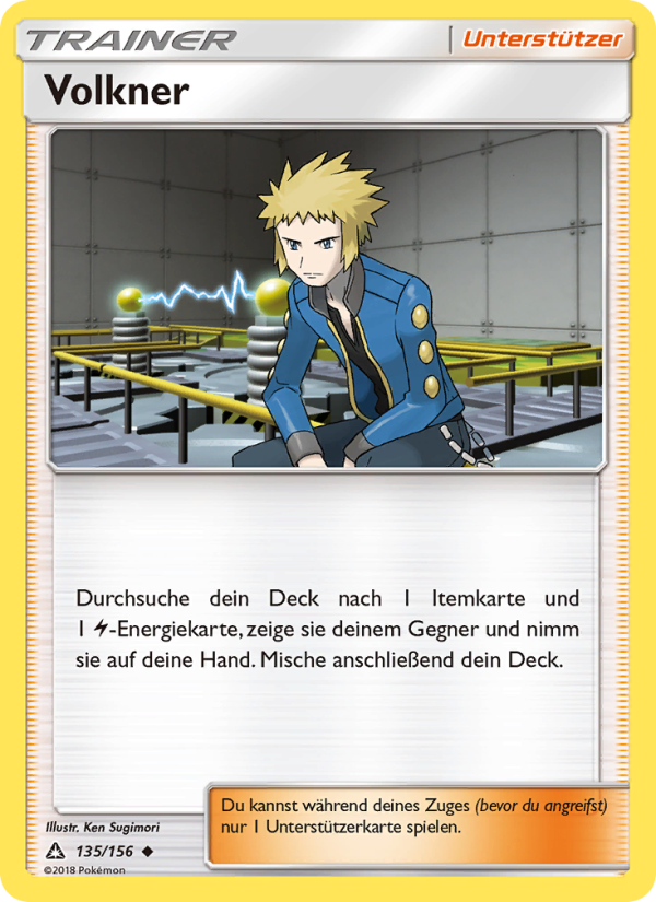 Volkner 135 — Ultra-Prisma (German Pokémon TCG card)