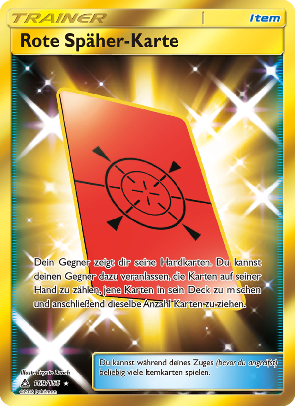 Rote Späher-Karte 169 — Ultra-Prisma (German Pokémon TCG card)