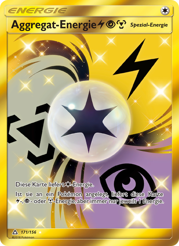 Aggregat-Energie LightningPsychicMetal 171 — Ultra-Prisma (German Pokémon TCG card)