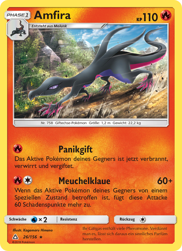 Amfira 26 — Ultra-Prisma (German Pokémon TCG card)