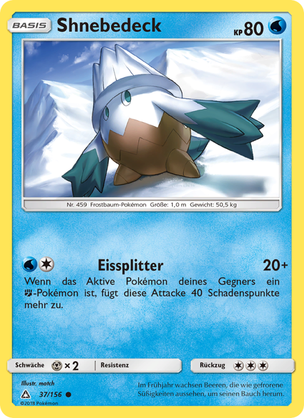 Shnebedeck 37 — Ultra-Prisma (German Pokémon TCG card)