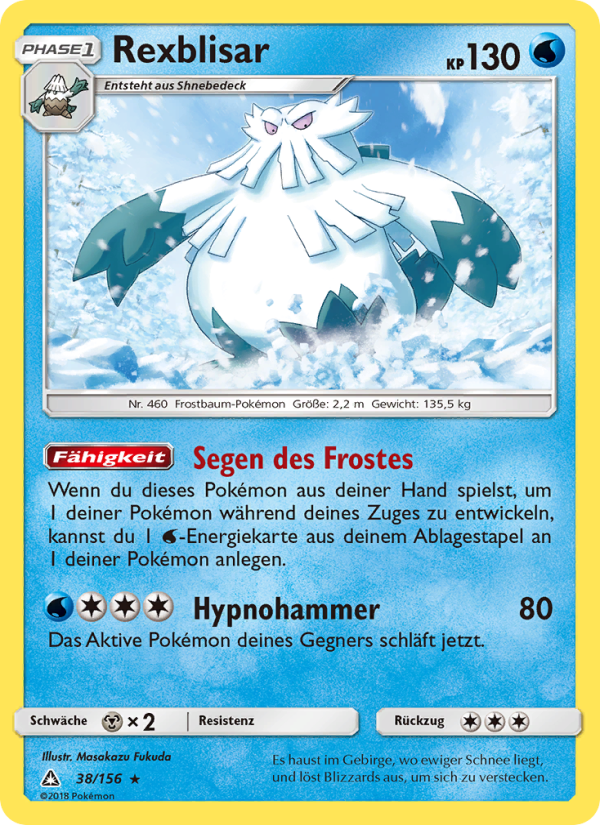 Rexblisar 38 — Ultra-Prisma (German Pokémon TCG card)