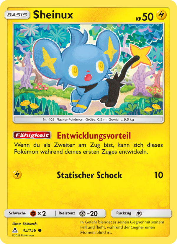 Sheinux 45 — Ultra-Prisma (German Pokémon TCG card)