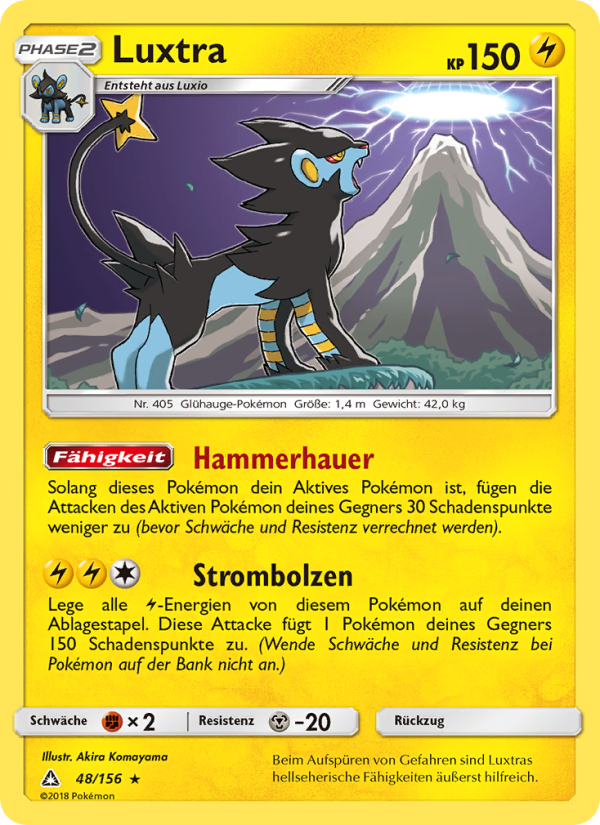 Luxtra 48 — Ultra-Prisma (German Pokémon TCG card)