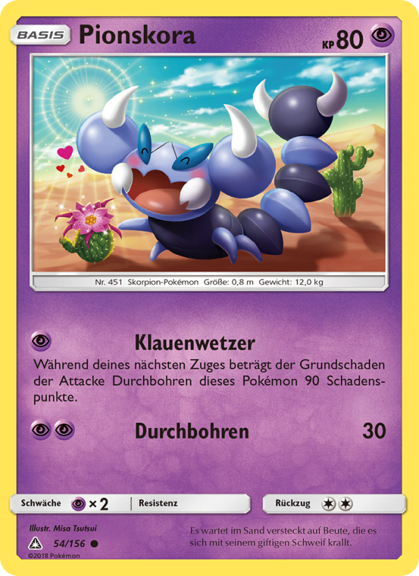 Pionskora 54 — Ultra-Prisma (German Pokémon TCG card)