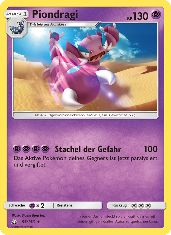 Piondragi 55 — Ultra-Prisma (German Pokémon TCG card)