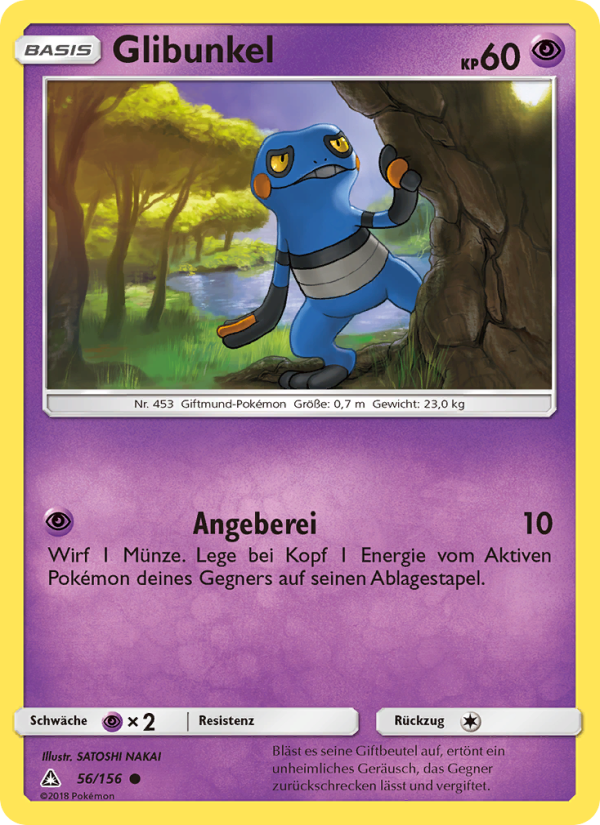 Glibunkel 56 — Ultra-Prisma (German Pokémon TCG card)