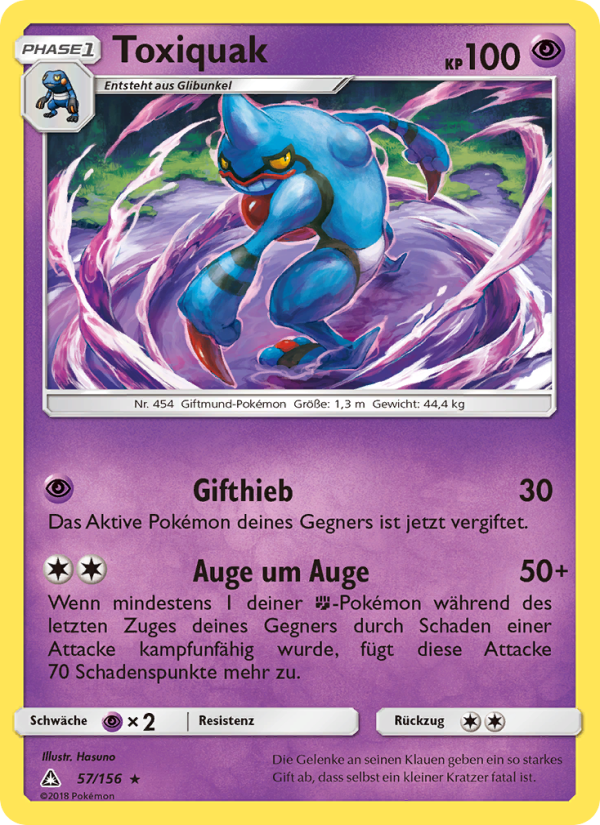 Toxiquak 57 — Ultra-Prisma (German Pokémon TCG card)