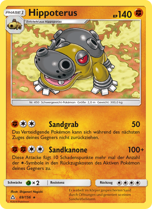 Hippoterus 69 — Ultra-Prisma (German Pokémon TCG card)