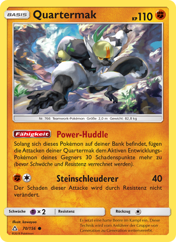 Quartermak 70 — Ultra-Prisma (German Pokémon TCG card)