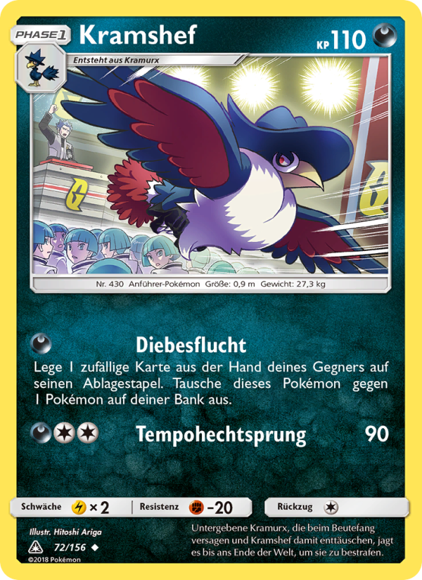 Kramshef 72 — Ultra-Prisma (German Pokémon TCG card)