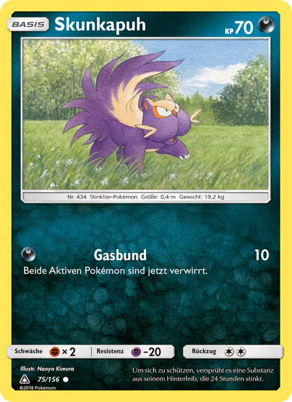 Skunkapuh 75 — Ultra-Prisma (German Pokémon TCG card)