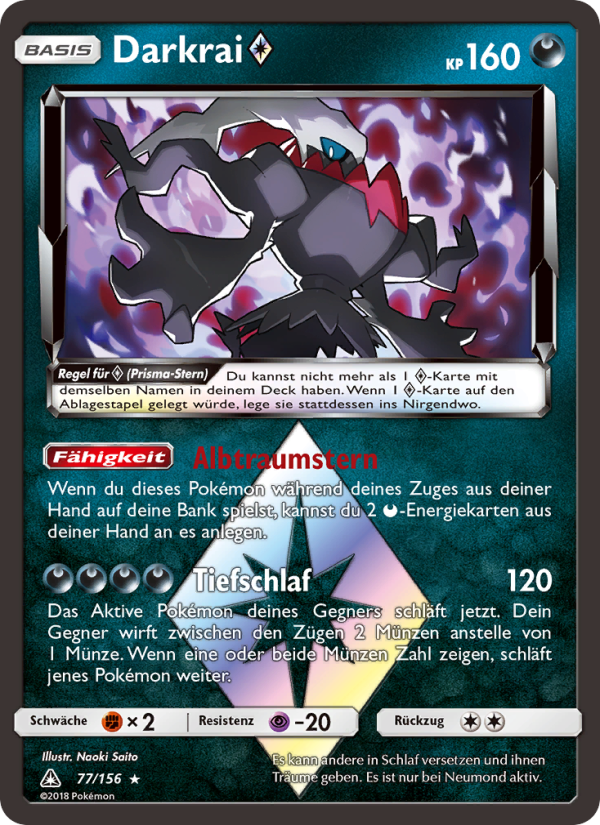 Darkrai ◇ 77 — Ultra-Prisma (German Pokémon TCG card)