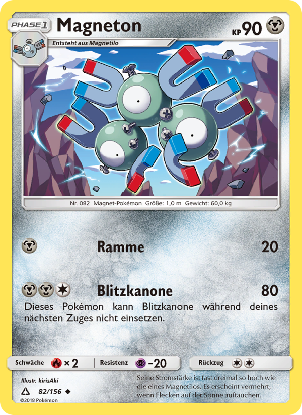 Magneton 82 — Ultra-Prisma (German Pokémon TCG card)