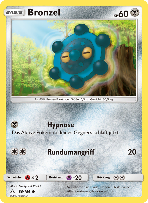 Bronzel 86 — Ultra-Prisma (German Pokémon TCG card)