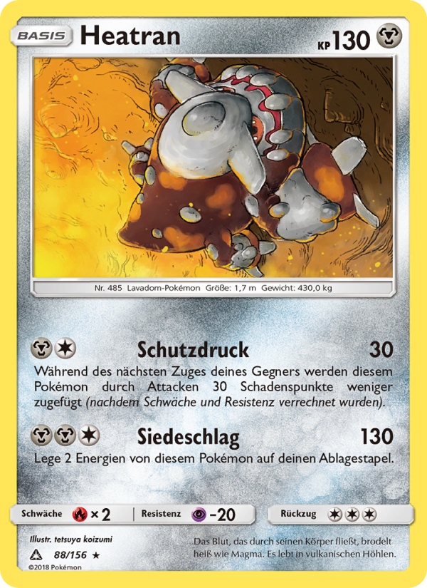 Heatran 88 — Ultra-Prisma (German Pokémon TCG card)