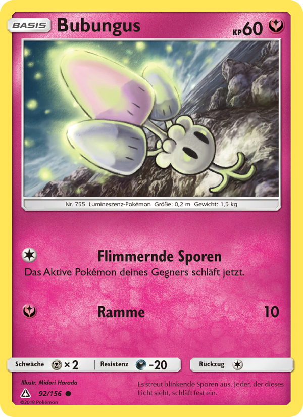 Bubungus 92 — Ultra-Prisma (German Pokémon TCG card)